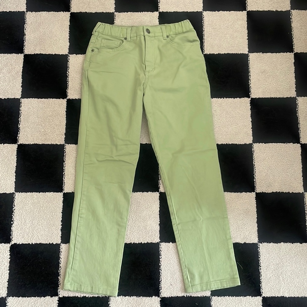 Basic Editions Classic Fit Green Jeans